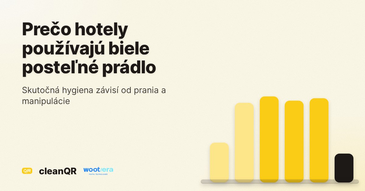 Prečo hotely používajú biele posteľné prádlo